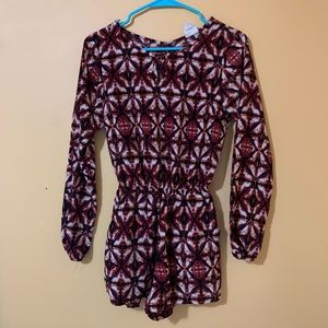 Long sleeve romper